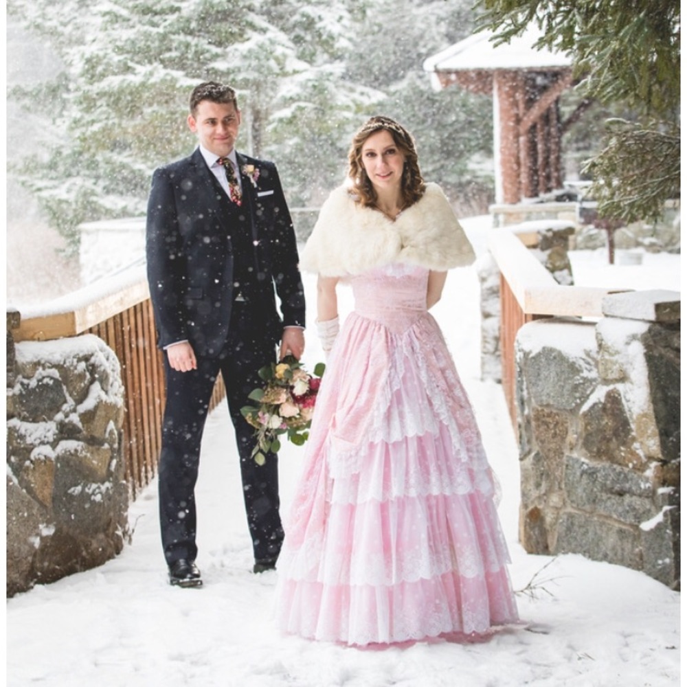 Extremely Rare! Vintage Blush pink ball gown - Picture 2 of 14